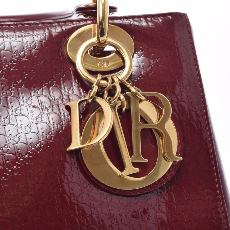 【Christian Dior】クリスチャン ディオール レディディオール 2WAYバッグ トロッター イエロー ゴールド金具 MA-0061 /md12968kw