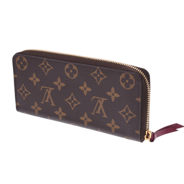 LOUIS VUITTON Louis Vuitton Monogram Portofoyille Clemance Fuchsha M60742 Unisex monogram canvas wallet A rank used Ginzo