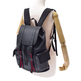 GUCCI Gucci Soft GG Sprem Canvas Backpack Black 495563 Unisex Leather Soft GG Sprem Canvas Backpack Daypack A Rank Used Ginzo