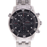 Omega Omega Sea Master 300 Chronograph 213.30.42.40.01.001 Men's SS Watch Automatic Black Dial A Rank used Ginzo