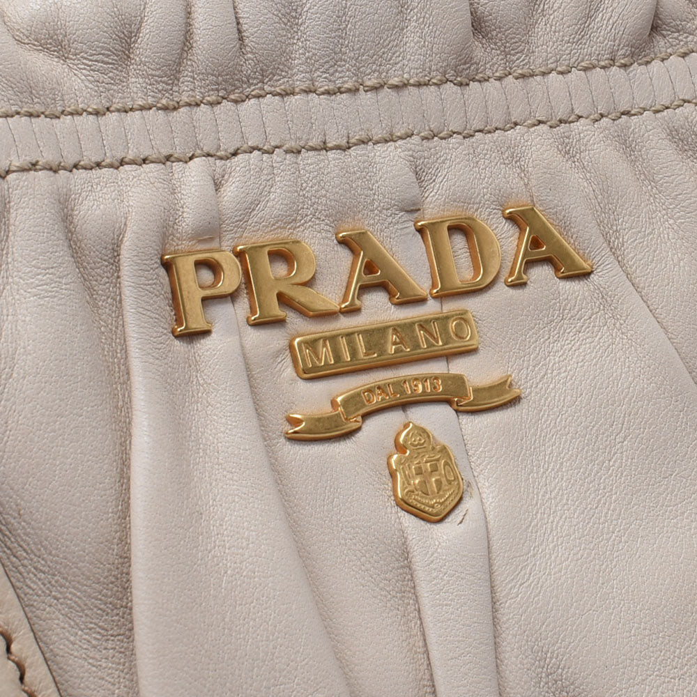 プラダ2WAYショルダーバッグ アイボリー ゴールド金具 レディース レザー ハンドバッグ BN1336 PRADA 中古 – 銀蔵オンライン