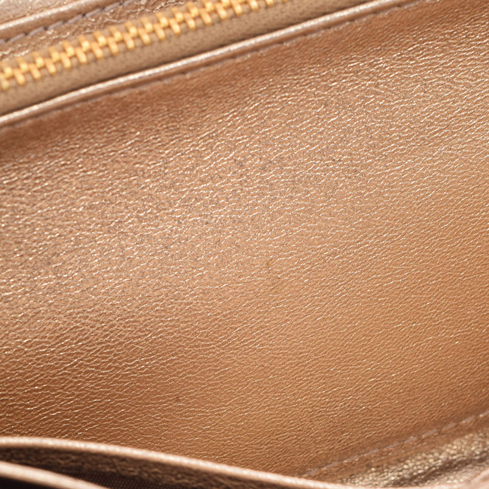 ミュウミュウマテラッセ ロングウォレット ゴールド ゴールド