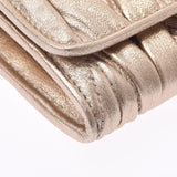 MIUMIU Miu Miu Materasse Long Wallet Gold Gold Bracket 5M1109 Ladies Leather Long Wallet New Used Ginzo