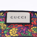 GUCCI Gucci GG Pattern and Bird 90 × 90cm Tea/Red/Blue Ladies Silk 100 % Scarf A Rank used Ginzo