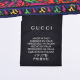 GUCCI Gucci GG Pattern and Bird 90 × 90cm Tea/Red/Blue Ladies Silk 100 % Scarf A Rank used Ginzo