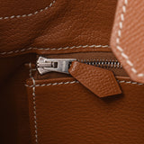 爱马仕爱马仕伯金（Hermes Hermes Birkin）30金银支架□k雕刻（2007年左右）女士vo Epson手提包A级使用Ginzo