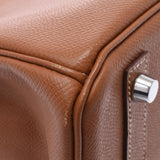 爱马仕爱马仕伯金（Hermes Hermes Birkin）30金银支架□k雕刻（2007年左右）女士vo Epson手提包A级使用Ginzo