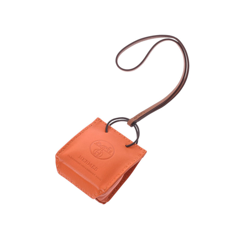 HERMES Hermes Sack Orange Bag Charm Foo D engraved (around 2019) Unisex Annomiro Charm unused Ginzo