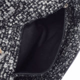 CHANEL シャネル マトラッセ チェーンショルダー 黒 GP金具 レディース ラムスキン ツイード ショルダーバッグ ABランク 中古 銀蔵