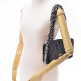 CHANEL シャネル マトラッセ チェーンショルダー 黒 GP金具 レディース ラムスキン ツイード ショルダーバッグ ABランク 中古 銀蔵