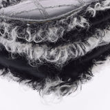 CHANEL シャネル マトラッセ チェーンショルダー 黒 GP金具 レディース ラムスキン ツイード ショルダーバッグ ABランク 中古 銀蔵