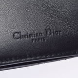 Christian DIOR Christian Dior Lady Dior Lotus Wallet Black Ladies Patent Curfskin Three Fold Wallet Unused Ginzo