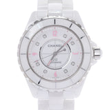 CHANEL Chanel J12 38mm Pin Clight 8P Diamond Limited 1200 models H4864 Men's White Ceramic/SS Watch Automatic White Dial A Rank Used Ginzo