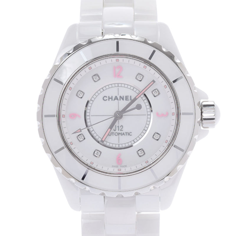 CHANEL Chanel J12 38mm Pin Clight 8P Diamond Limited 1200 models H4864 Men's White Ceramic/SS Watch Automatic White Dial A Rank Used Ginzo