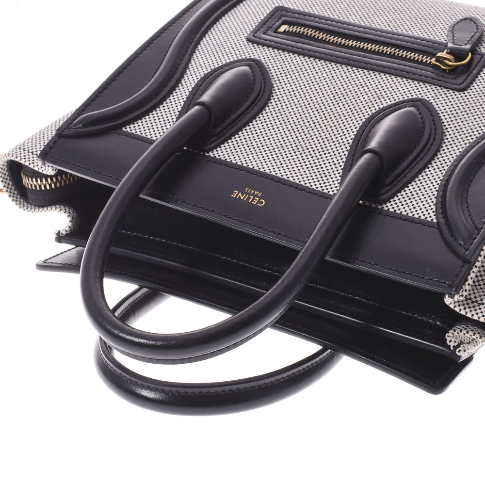 CELINE / セリーヌ | ラゲージ ファントム ウールフェルト レザー トートバッグ | ネイビー | レディース – KLD