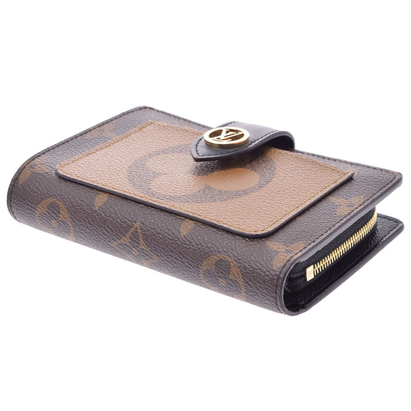 LOUIS VUITTON Louis Vuitton Monogram Reverse Portofoille Juliet Brown M69432 Ladies Monogram Canvas Bi -fold Wallet A Rank Used Ginzo