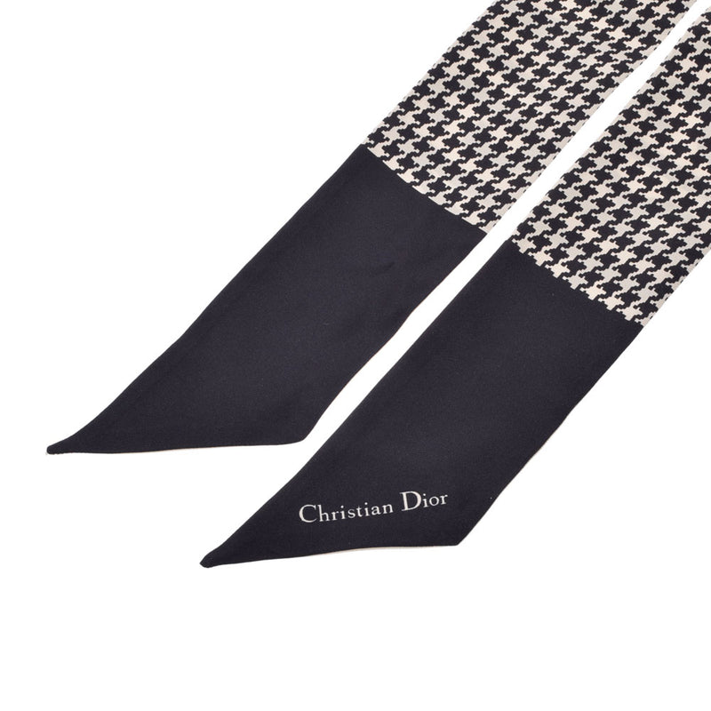 レディースChristian Dior スカーフ 黒絹１００ - バンダナ/スカーフ
