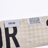 CHRISTIAN DIOR クリスチャンディオール ミッツァ  黒/白 レディース シルク100% スカーフ ABランク 中古 銀蔵