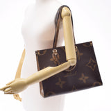 路易威登（Louis Vuitton）路易·威登（Louis Vuitton）会标反向GO MM 2Way Brown M45321女uSEX会标帆布手提袋AB级使用Ginzo