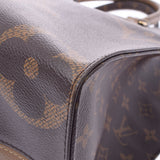 LOUIS VUITTON Louis Vuitton Monogram Reverse on the Go MM 2way Brown M45321 Unisex Monogram Canvas Tote Bag AB Rank Used Ginzo