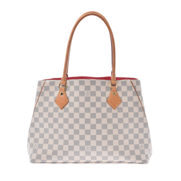 LOUIS VUITTON Louis Vuitton Damier Azur Calvi White N41449 Ladies Dami Air Zuzur Canvas Tote Bag B Rank Used Ginzo