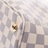 LOUIS VUITTON Louis Vuitton Damier Azur Calvi White N41449 Ladies Dami Air Zuzur Canvas Tote Bag B Rank Used Ginzo