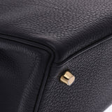 HERMES Hermes Kelly 28 Interior Sewing 2WAY Black Gold Bracket C engraved (around 2018) Ladies Togo Handbag Unused Ginzo