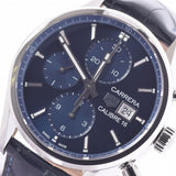 TAG HEUER Taghoier Carrella Calibur 16 Chronograph CBK2112.FC6292 Men's SS/Leather Watch Automatic Blue Dial A Rank used Ginzo