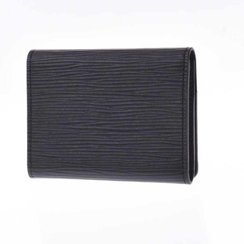 LOUIS VUITTON Louis Vuitton Epi -Amberop Cult Douvisit Card Case Noir (Black) M62292 Unisex Epirea Service Card holder A Rank used Ginzo