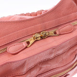 BALENCIAGA Balenciaga Giant Town 2WAY Pink Gold Bracket 285434 Ladies Ram Skin Handbag B Rank Used Ginzo