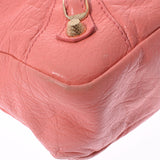 BALENCIAGA Balenciaga Giant Town 2WAY Pink Gold Bracket 285434 Ladies Ram Skin Handbag B Rank Used Ginzo