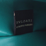 BVLGARI Bvlgari Selpenti Black/Green Gold Bracket Unisex Leather Clutch Bag New Ginzo