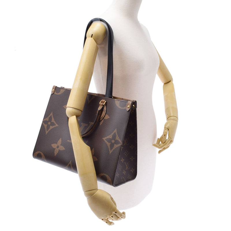 路易威登（Louis Vuitton）路易·威登（Louis Vuitton）会标反向GO MM 2Way Brown M45321女uSEX会标帆布手提袋新二手Ginzo