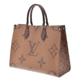 LOUIS VUITTON ルイヴィトン モノグラム リバース オンザゴーMM 2WAY ブラウン M45321 ユニセックス モノグラムキャンバス トートバッグ 新同 中古 銀蔵