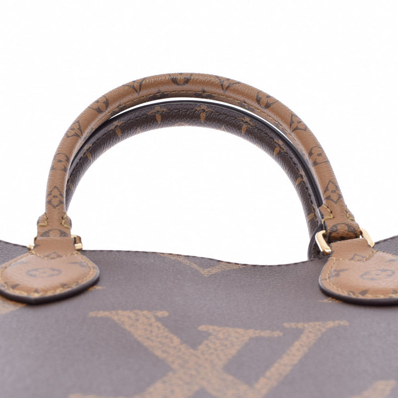 路易威登（Louis Vuitton）路易·威登（Louis Vuitton）会标反向GO MM 2Way Brown M45321女uSEX会标帆布手提袋新二手Ginzo