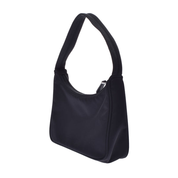 PRADA Prada Mini Bag Black 1NE515 Ladies Nylon Leather Handbag A Rank used Ginzo