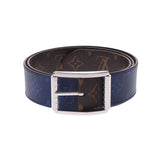 LOUIS VUITTON ルイヴィトン パシフィック サンチュール リヴェルソ ポップアップストア限定 ブラウン/ブルー シルバー金具 MP035 メンズ ベルト 未使用 銀蔵