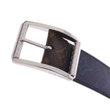 LOUIS VUITTON ルイヴィトン パシフィック サンチュール リヴェルソ ポップアップストア限定 ブラウン/ブルー シルバー金具 MP035 メンズ ベルト 未使用 銀蔵