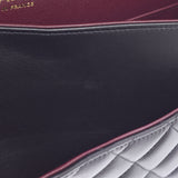 CHANEL Chanel Matrasse Chain Shoulder W Flap 25.5cm Black Gold Bracket Ladies Ram Skin Shoulder Bag A Rank used Ginzo