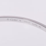 Cartier Cartier Love手镯SM半钻石＃17中性k18wg手镯A级使用Ginzo