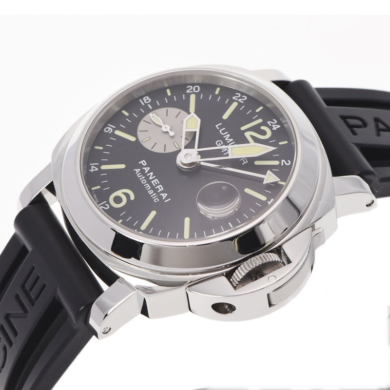 offine panerai offine paneri panerai luminol GMT PAM00088男士SS/橡胶观看自动黑色拨号