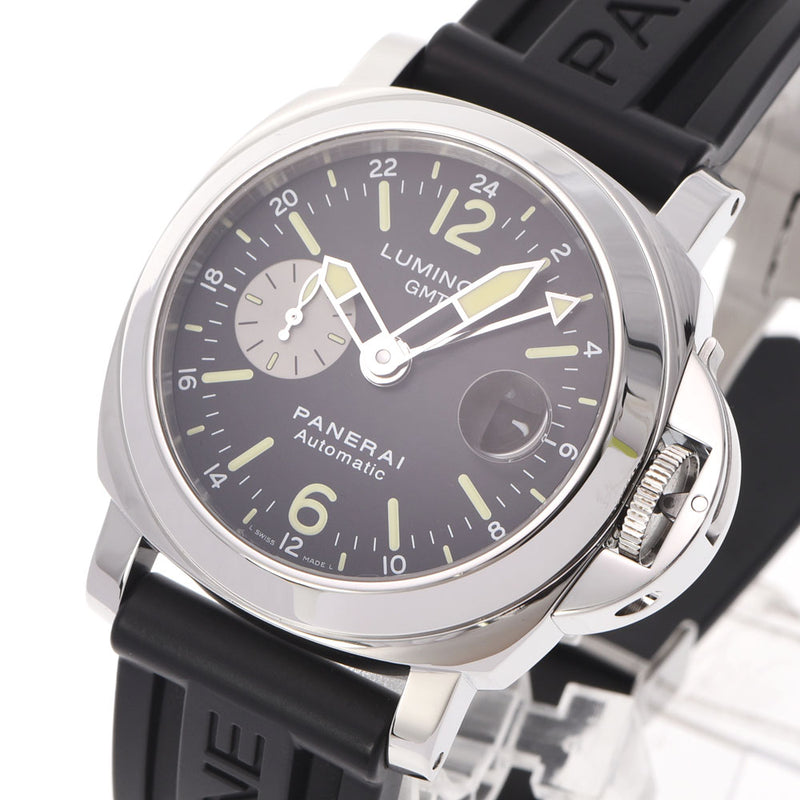 offine panerai offine paneri panerai luminol GMT PAM00088男士SS/橡胶观看自动黑色拨号