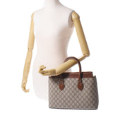 GUCCI Gucci GG Sprem 2WAY Small Brown Gold Bracket 409534 Ladies GG Sprem Canvas PVC Leather Tote Bag A Rank used Ginzo