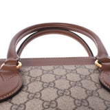 GUCCI Gucci GG Sprem 2WAY Small Brown Gold Bracket 409534 Ladies GG Sprem Canvas PVC Leather Tote Bag A Rank used Ginzo