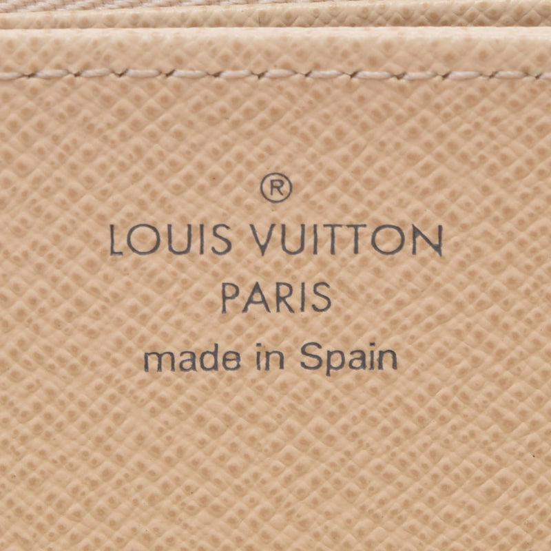 LOUIS VUITTON Louis Vuitton Damier Azur Zippy Wallet White N41660 Unisex Damier Zuru Canvas Wallet A Rank used Ginzo