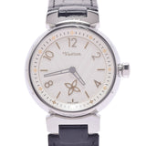 LOUIS VUITTON Louis Vuitton Tambour QA092 Boys SS/Leather Watch Quartz White Dial A Rank used Ginzo