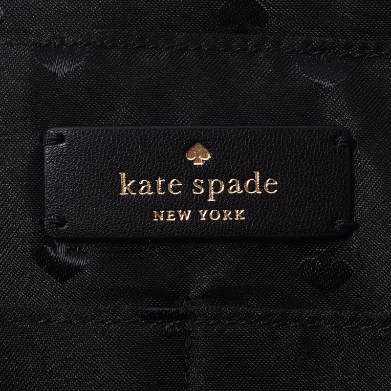 KATE SPADE Kate Spade Outlet Black Gold Bracket Ladies Nylon Backpack Unused Ginzo
