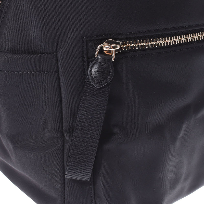 KATE SPADE Kate Spade Outlet Black Gold Bracket Ladies Nylon Backpack Unused Ginzo