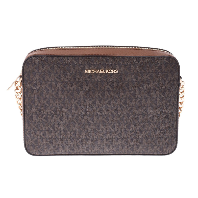 MICHAEL KORS マイケルコース アウトレット 茶 ゴールド金具 35F8GTTC3B レディース PVCレザー ショルダーバッグ 未使用 銀蔵