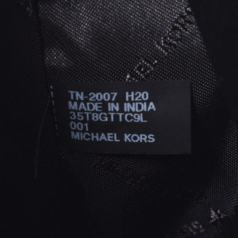 MICHAEL KORS マイケルコース チェーンショルダー アウトレット 黒 ゴールド金具 35T8GTTC9L-001 レディース PVCレザー ショルダーバッグ 未使用 銀蔵